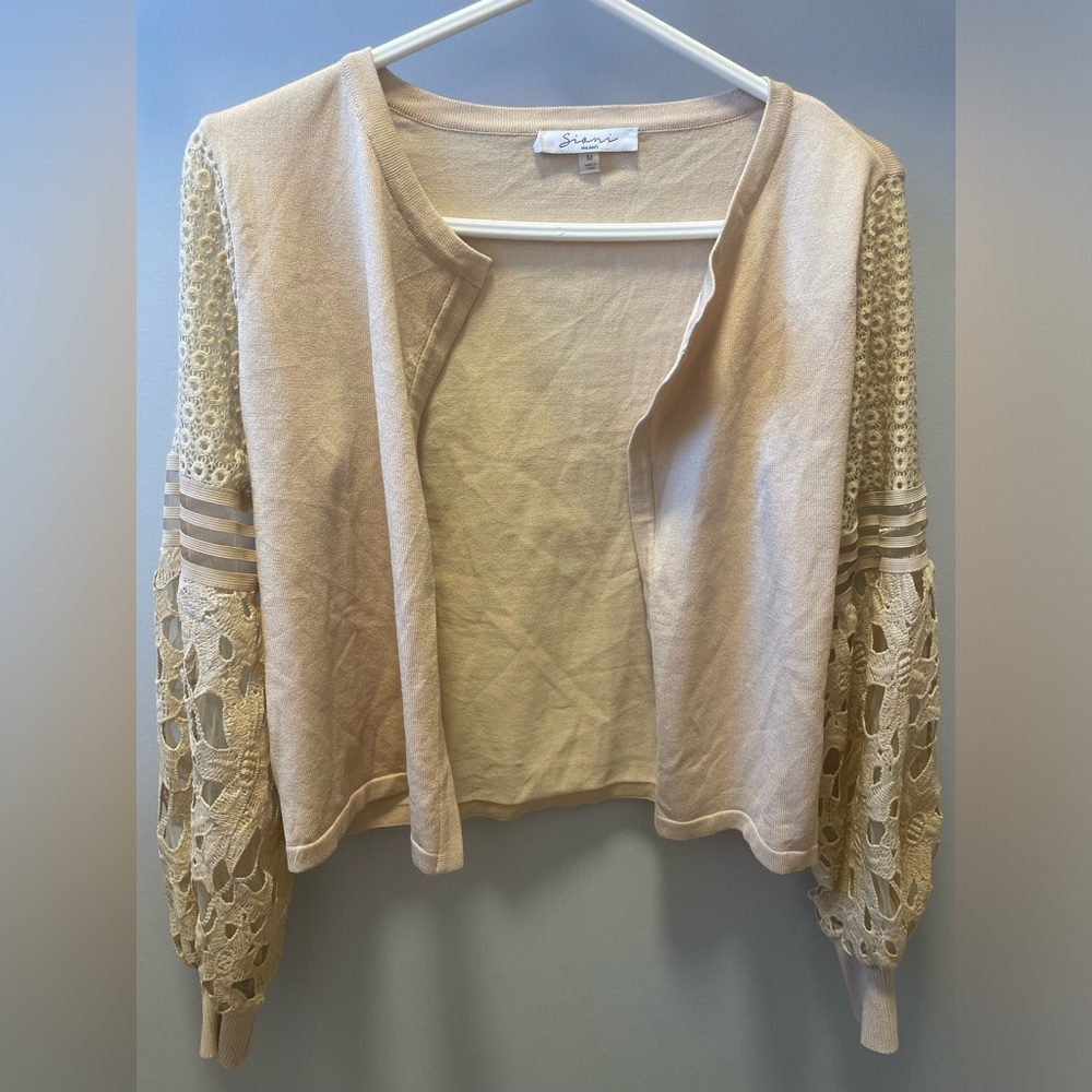 Sioni Milano Lace Cropped Cardigan - Picture 3 of 6